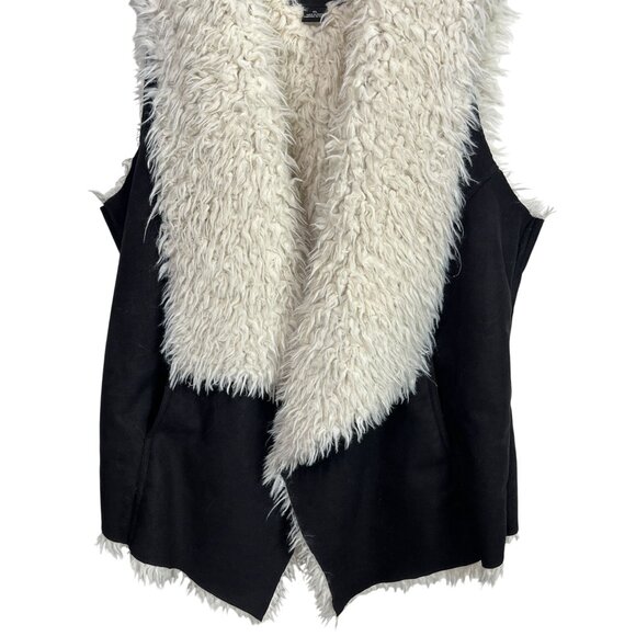 Sanctuary Vest Womens XL Jacket Faux Suede Faux Fur Coat Fall Winter Sleeveless - Picture 3 of 16